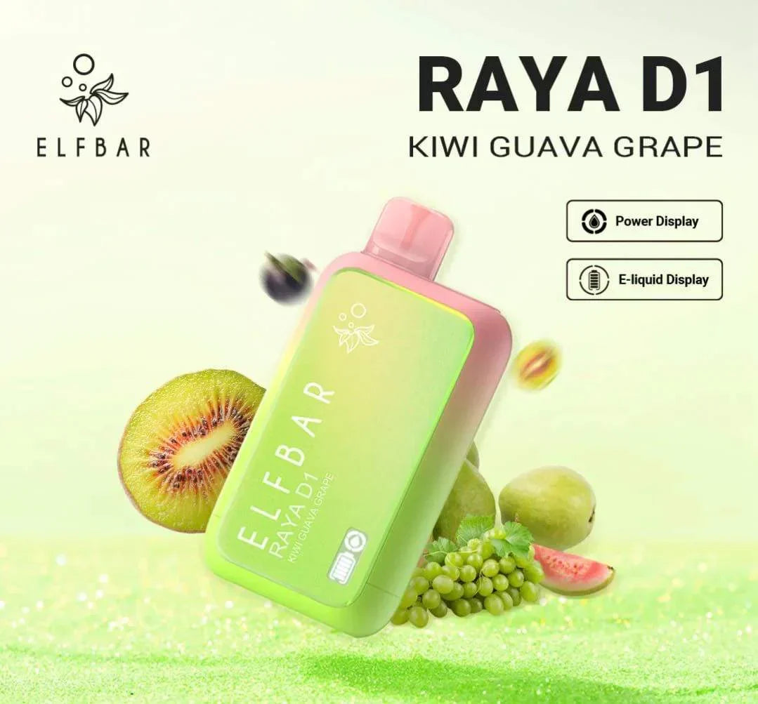 ELF BAR RAYA D1 – Kiwi Guava Grape - Vape Shop Chennai