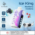 Elf Bar Ice King – Blackberry Cranberry – 30K - Vape Shop Chennai