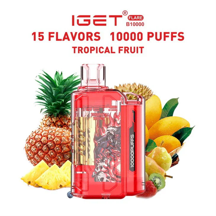IGET FLARE B10000 – Tropical Fruit - Vape Shop Chennai