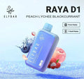 Elf Bar Raya D1 – Peach Lychee Blackcurrant 13K | Premium Disposable Vape in Chennai