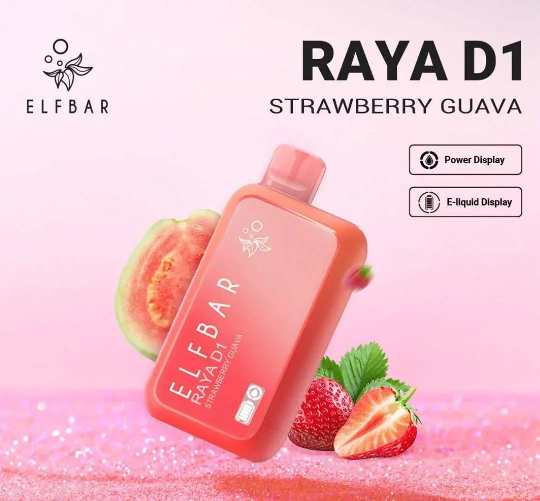 ELF BAR RAYA D1 – Strawberry Guava - Vape Shop Chennai