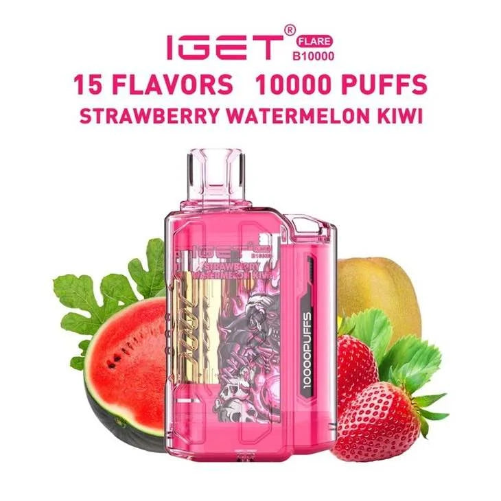 IGET FLARE B10000 – Strawberry Watermelon Kiwi | 10K Puff Vape in Chennai